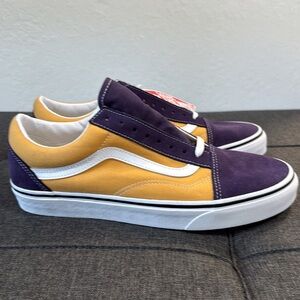 Old Skool Vans '2 Tone Honey Gold Purple' - Men’s Size 9.5